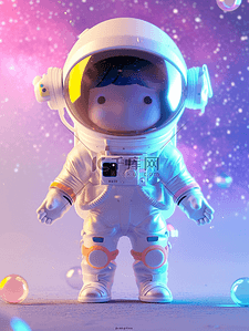 卡通小孩子穿宇航员服装的插画2