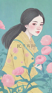 妇女节女性插画图片_女神节妇女节女性女孩插画