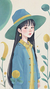 女神节妇女节女性女孩插画