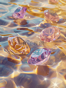 钻石金卡插画图片_能量闪闪发光的钻石素材