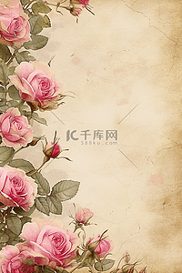 阴影自插画图片_手绘春天绽放的花朵插画海报