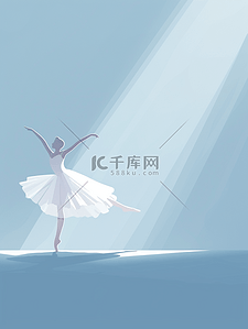 舞蹈艺术插画图片_跳舞的小姑娘插画12