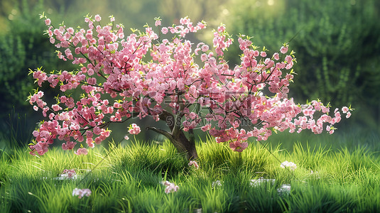 盛开的樱花春天季节微距场景图片