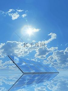 发电太阳能插画图片_太阳能板现场