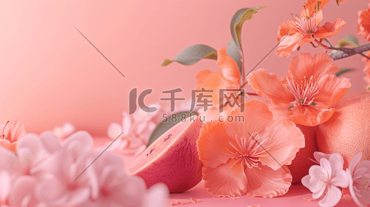 粉色唯美温馨母亲节花朵的插画8