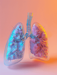 腹式呼吸胸式呼吸插画图片_肺部健康呼吸内科