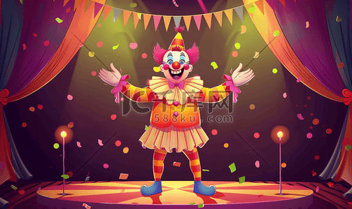 舞台上表演的小丑8