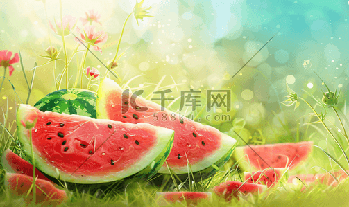 夏日西瓜水果