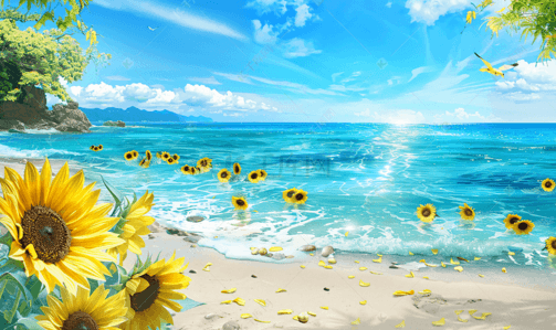 向日葵花海风景