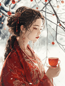 花茶茶壶插画图片_武夷茶文化喝茶