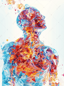 圆点科技背景插画图片_几何图形肾呼吸内科