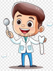 台式饭团插画图片_牙科医生给患者治疗