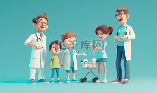 医生和病人童年儿科