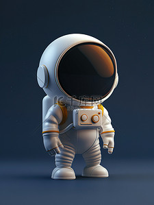 3D小图标宇航员插画设计