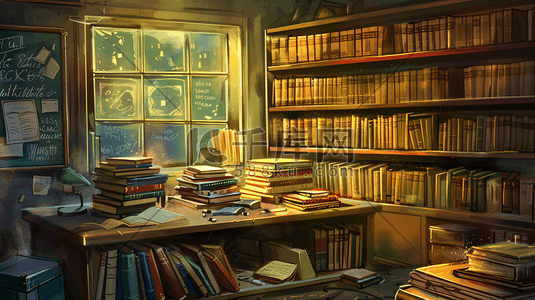 书房中的书架和书籍7