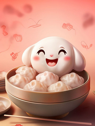 可爱的表情包汤圆冬至元宵11