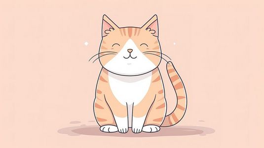 可爱猫咪卡通手绘插画图片_可爱的手绘卡通猫矢量插画