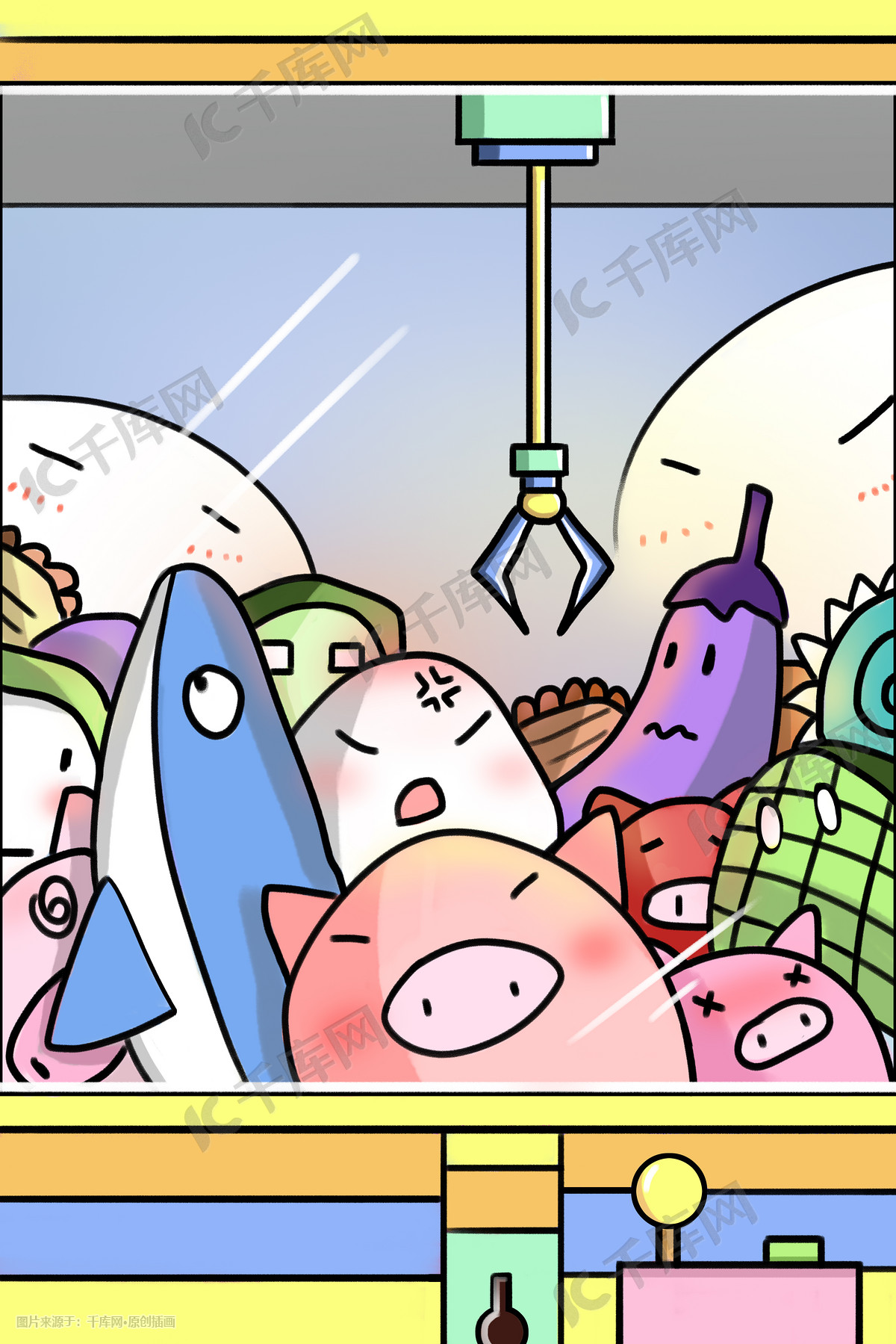 促销游戏抓娃娃机促销购物