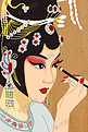 中国风传统文化戏曲人物化妆
