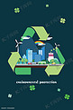 环保主题城市矢量插画