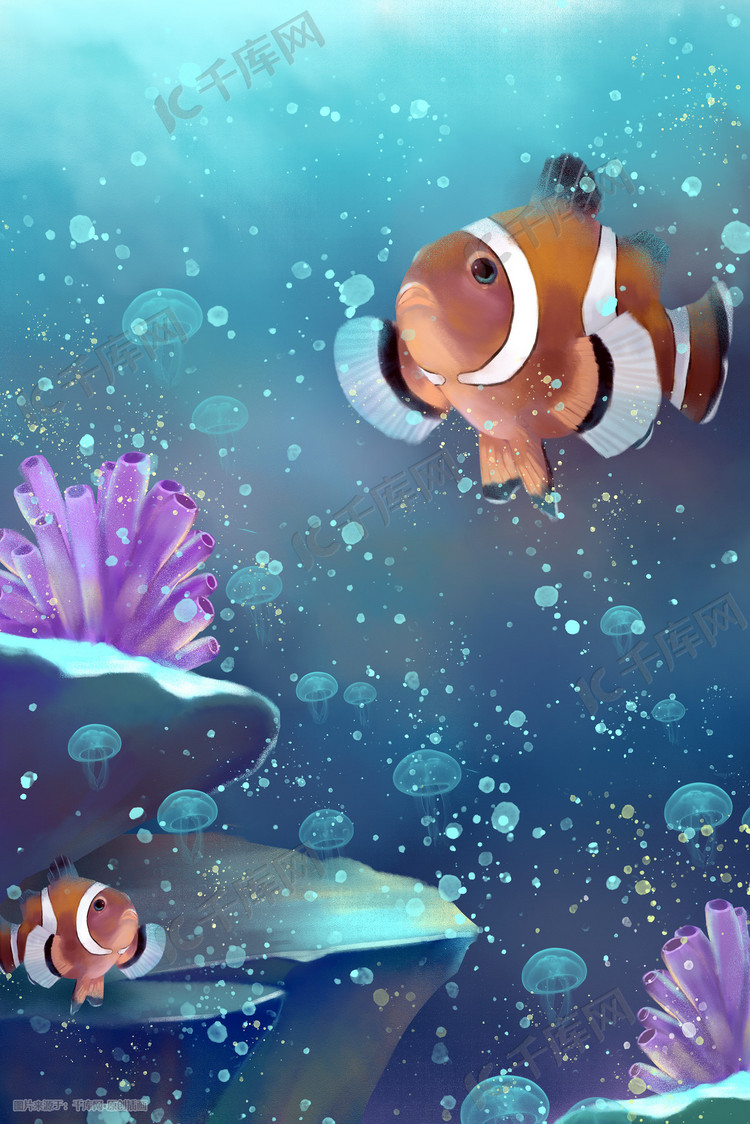 海底世界-小丑鱼与海葵