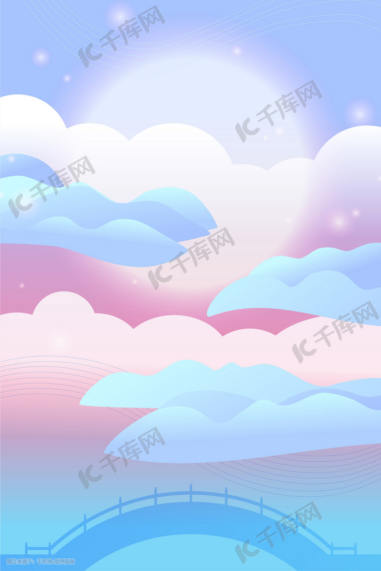 七夕节梦幻矢量场景520