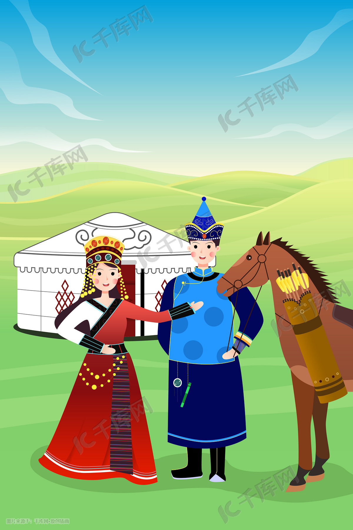 知道这些蒙古表情图出自哪里吗？快来收藏吧-草原元素---蒙古元素 Mongolia Elements