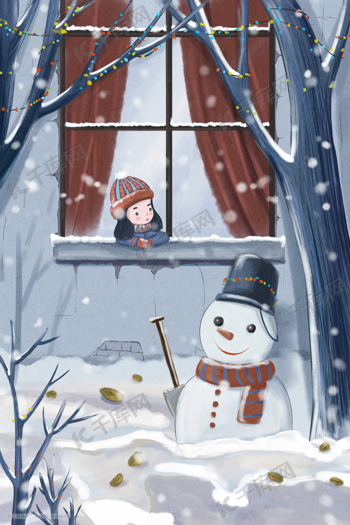 下雪的时候|插画|插画习作|miffylxm - 原创作品 - 站酷 (ZCOOL)