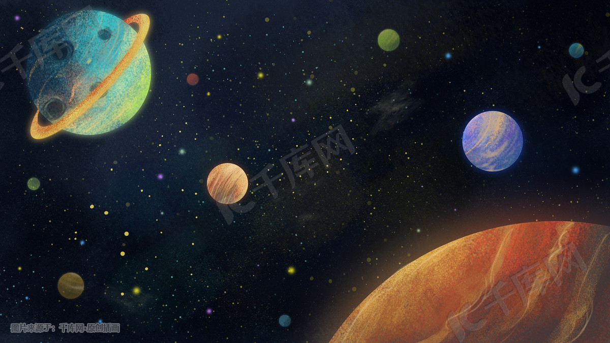 宇宙背景主题之漂浮在宇宙中插画图片 千库网 插画id 宇宙背景主题之漂浮在宇宙中插画图片 千库网 插画id