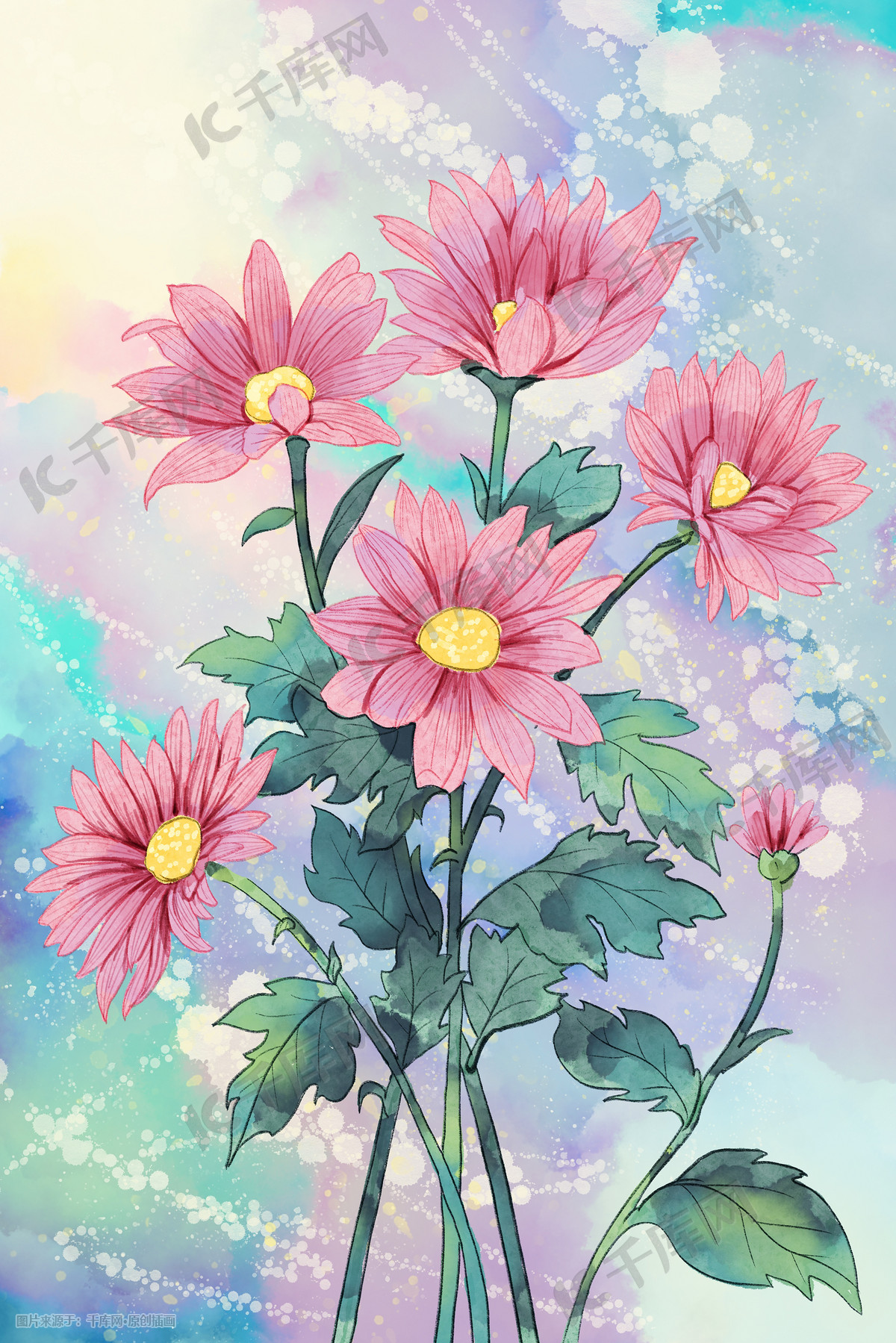 火儿水彩花卉系列《八仙花开》|纯艺术|水彩|火儿 - 原创作品 - 站酷 (ZCOOL)