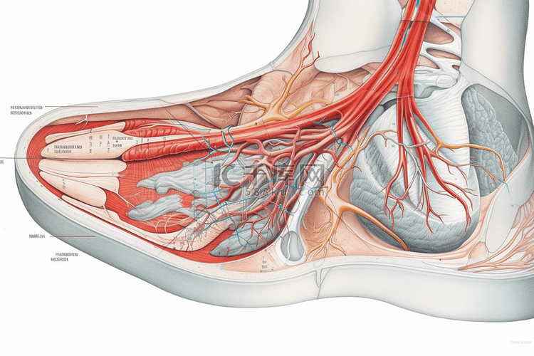 人体构造器官图数字艺术