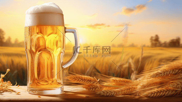 清凉一夏啤酒节插画11