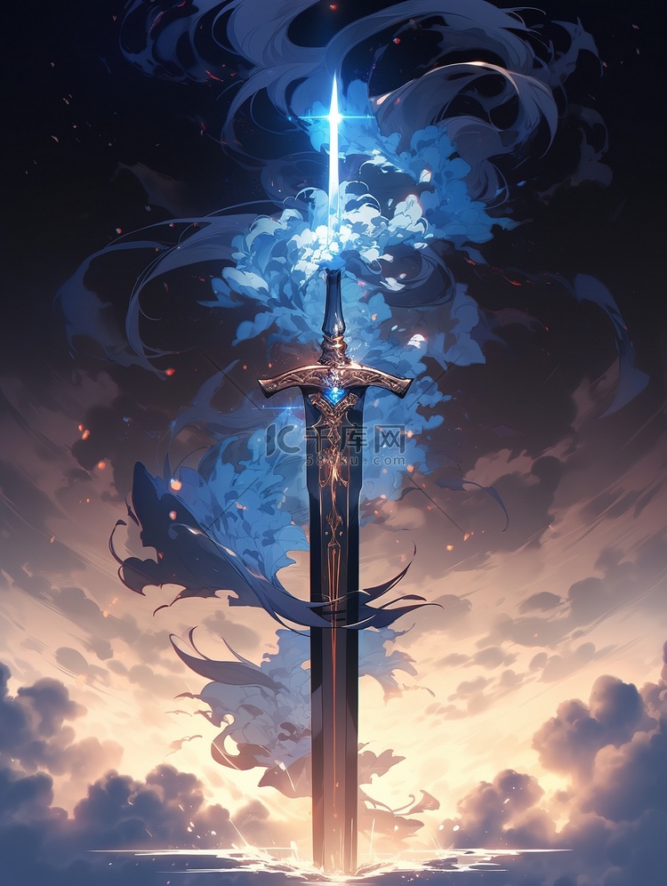 仙界的巨剑闪闪发光的仙剑9