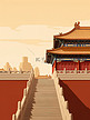 北京故宫博物馆建筑插画18