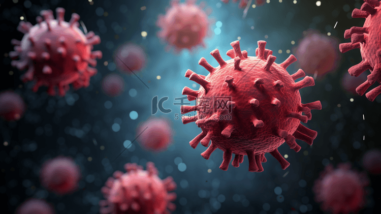 流感病毒疾病插画4