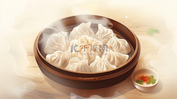 中国传统面食美食插画17