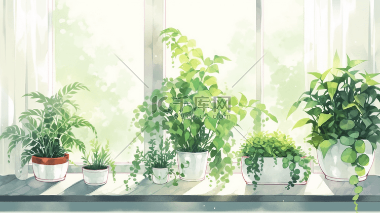家居装饰绿植插画3