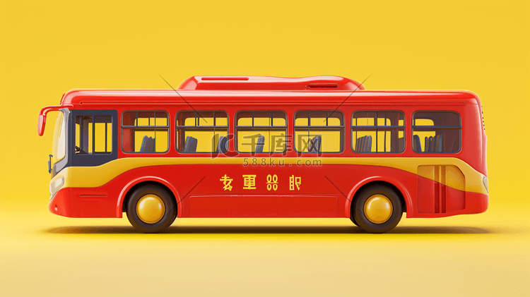 红色简约儿童小汽车的玩具背景图8插画海报