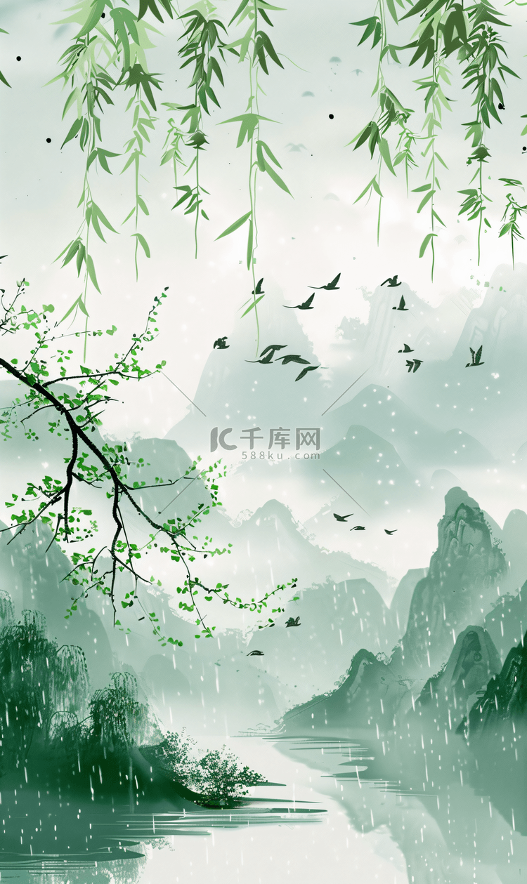 清明节古风清雅插画16