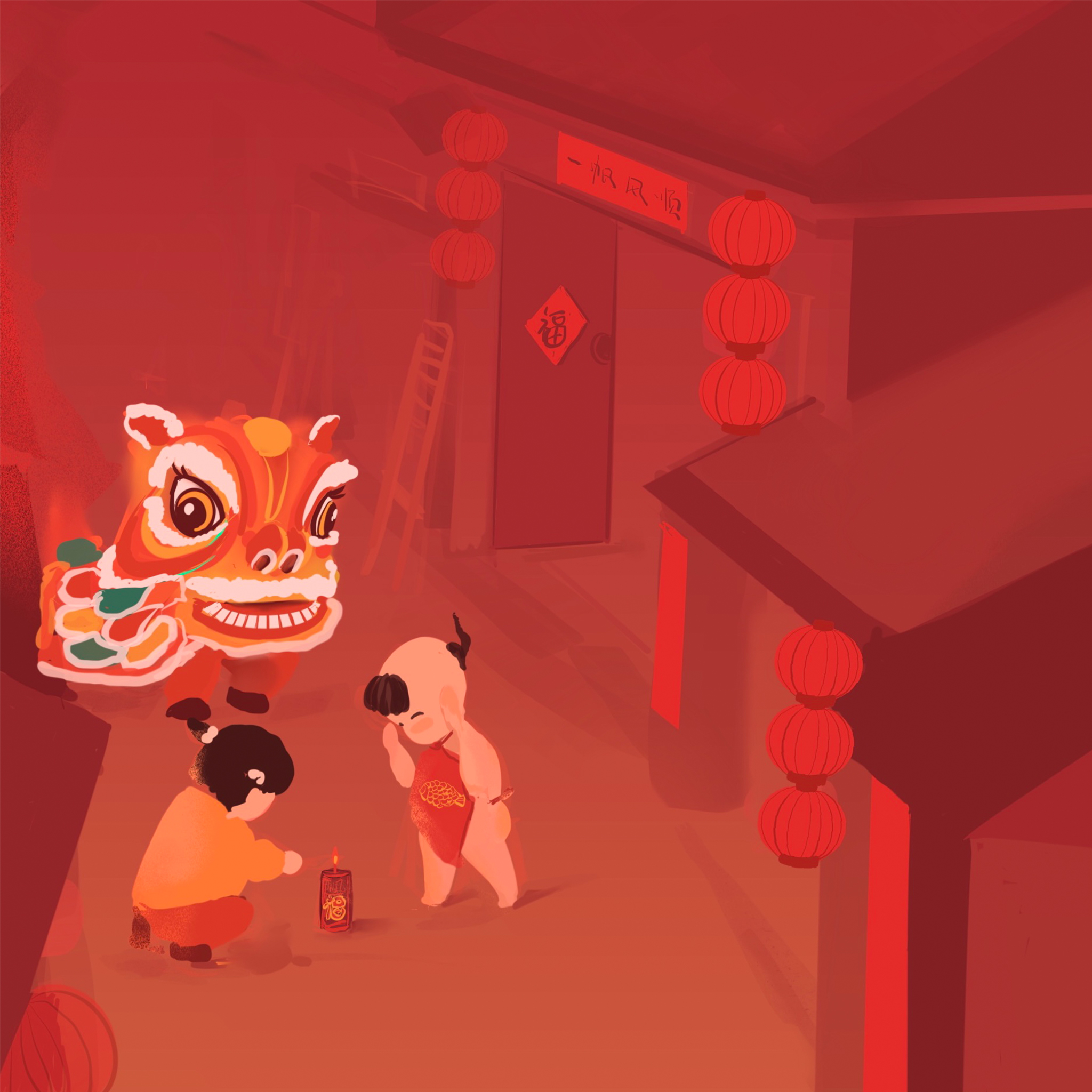 配乐音频素材春节喜庆欢快的团圆时刻欢乐热闹的春节气氛