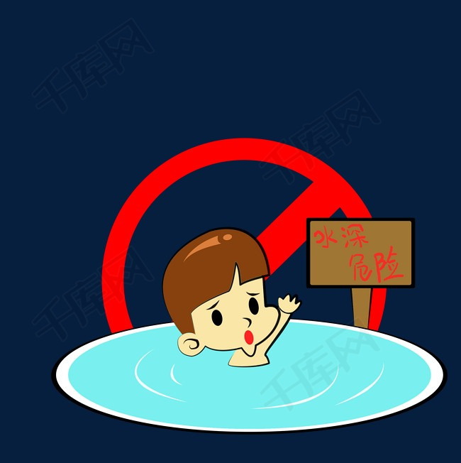 中小学生安全教育中小学生防溺水安全防范防溺水水深很危险禁止游泳
