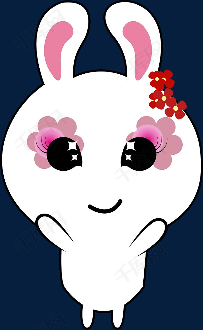 可爱的小兔子png免抠素材