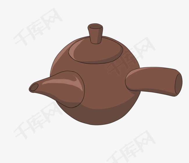 手绘家用中药壶psd源文件