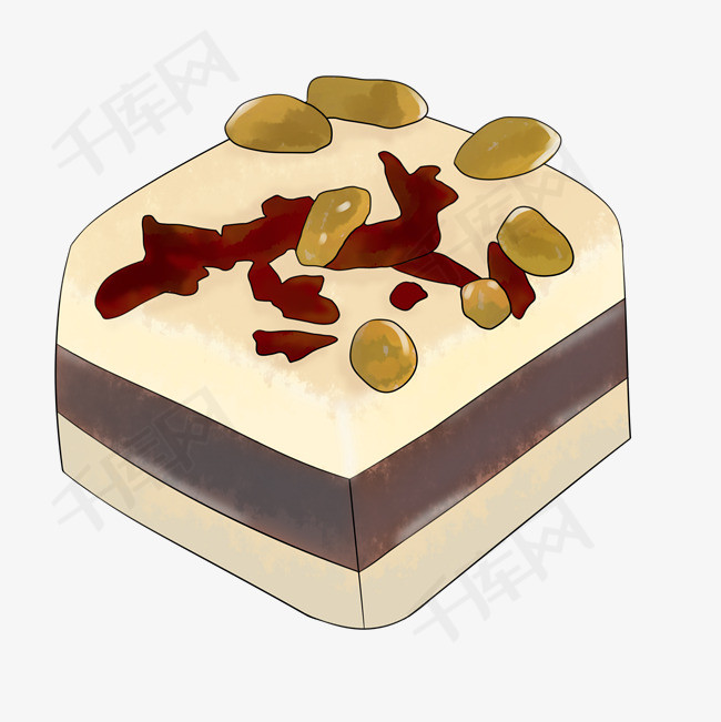 重阳糕手绘png素材