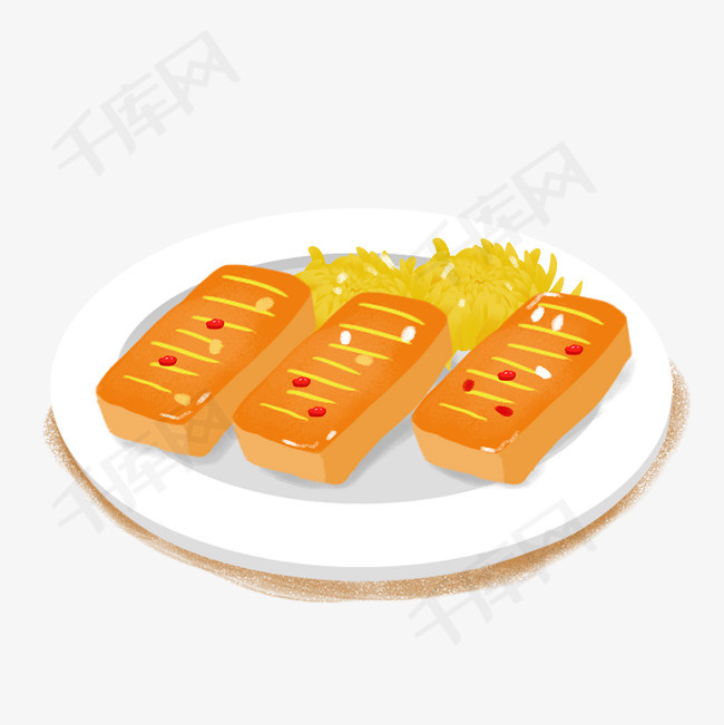 创意卡通重阳糕设计素材