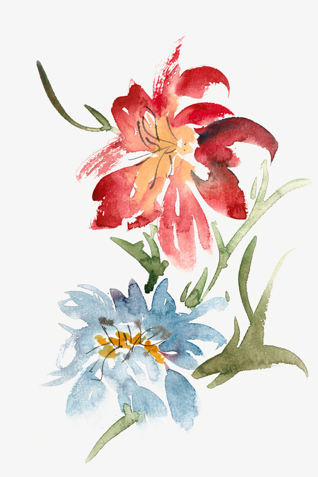 花水彩笔画图片大全 花水彩笔画图片大全画法