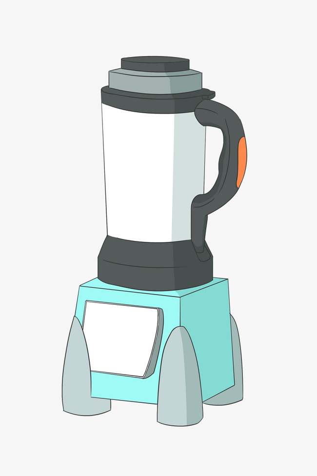 矢量卡通香蕉榨汁机