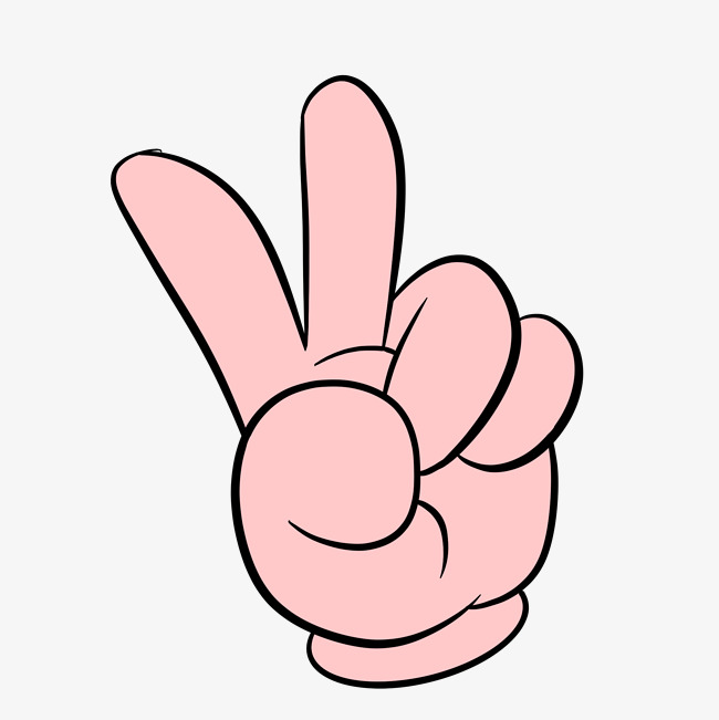 手绘q版yeah手势素材图片免费下载_高清psd_千库网(图片编号11708098)