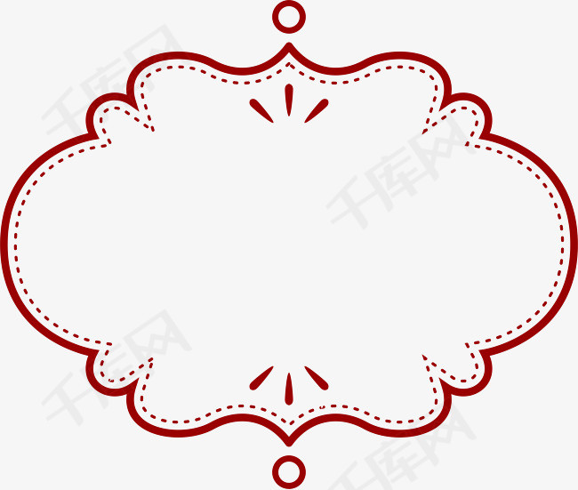 新年矢量海报边框标题框文字框