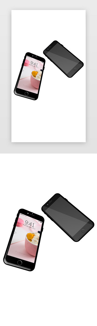 样机模板UI设计素材_iphone678手机样机模板建模
